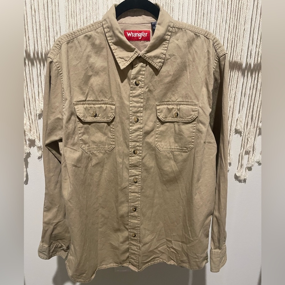 Vintage Wrangler Button-Down Long Sleeve Shirt Size L Unisex - Picture 1 of 4